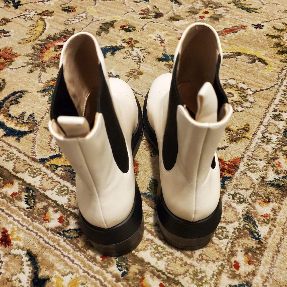 Stuart Weitzman Norah Oat Platform Block Heel Che… - image 5